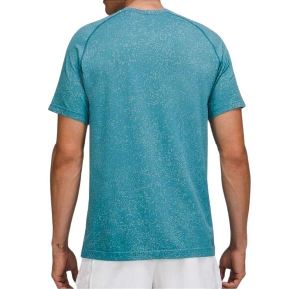 Men's Lululemon Metal Vent Tech Short Sleeve Shirt 2.0 - Distorted Noise Breeze - Picture 2 of 10